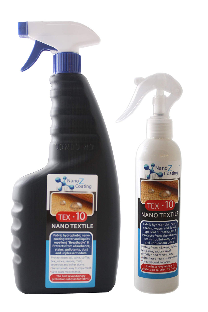  [AUSTRALIA] - Nano Tex-10 Textile and Fabric Protector - Stain Guard Water and Snow Repellent Protect Car Upholstery. Natural Oil and Stain Protector for Furniture Sofa Carpets Clothes (8.46 fl.oz) 8.46 fl.oz