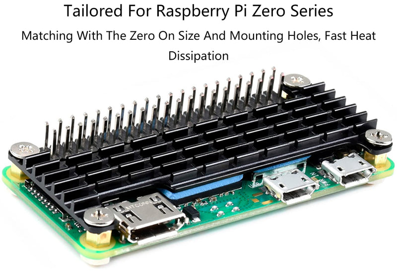  [AUSTRALIA] - Heatsink with Thermal Tapes, Aluminum Heatsink Cooler for Raspberry Pi Zero 2 W/Pi Zero 2 WH/Raspberry Pi Zero/Zero W/Zero WH Heatsink for Pi Zero/2 W