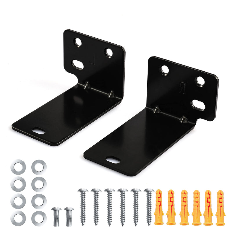  [AUSTRALIA] - Suixing Universal Wall Mount with Hardware Kit Sound Bar Mounts Mounting Bracket Compatible Most of Soundtouch/Soundbars Home Theater System Wall Mount Brackets-Black