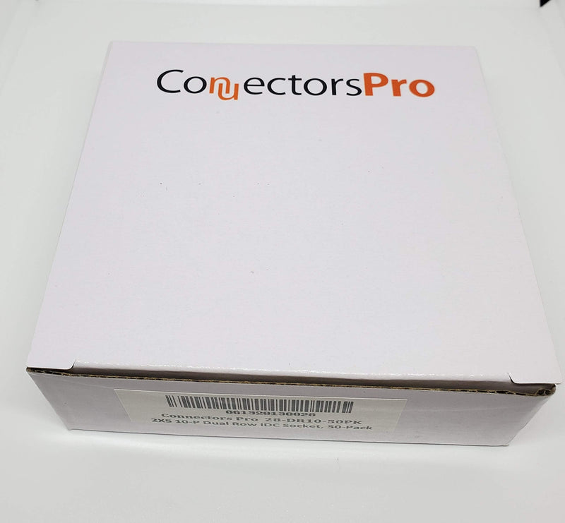  [AUSTRALIA] - PC Accessories - Connectors Pro 50-Pack 2X5 10P 2.54mm Dual Rows IDC Sockets for Flat Ribbon Cable, 10 Pins FC Female Connector