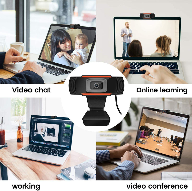  [AUSTRALIA] - 1080P Webcam with Microphone, USB Web Camera, 2021 New for Streaming Online Class, Compatible with zoom / Skype / FaceTime / Teams, PC MAC Laptop Desktop