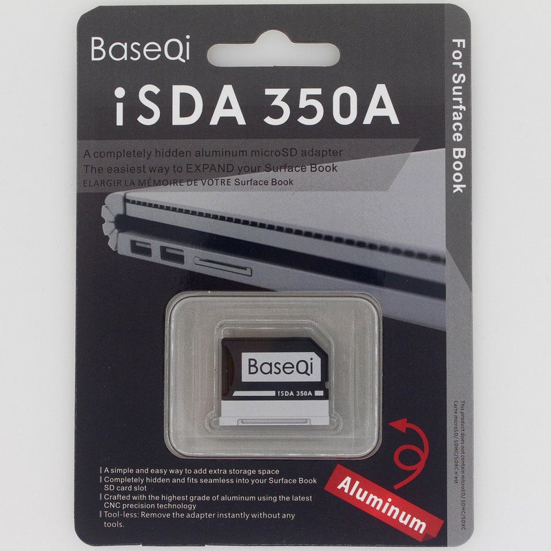  [AUSTRALIA] - BASEQI Aluminum MicroSD Adapter for Microsoft Surface Book, Surface Book 2, Surface Book 3 13.5" (Model-350A) Surface Book/Surface Book 2 & 3 13.5" (model-350A)