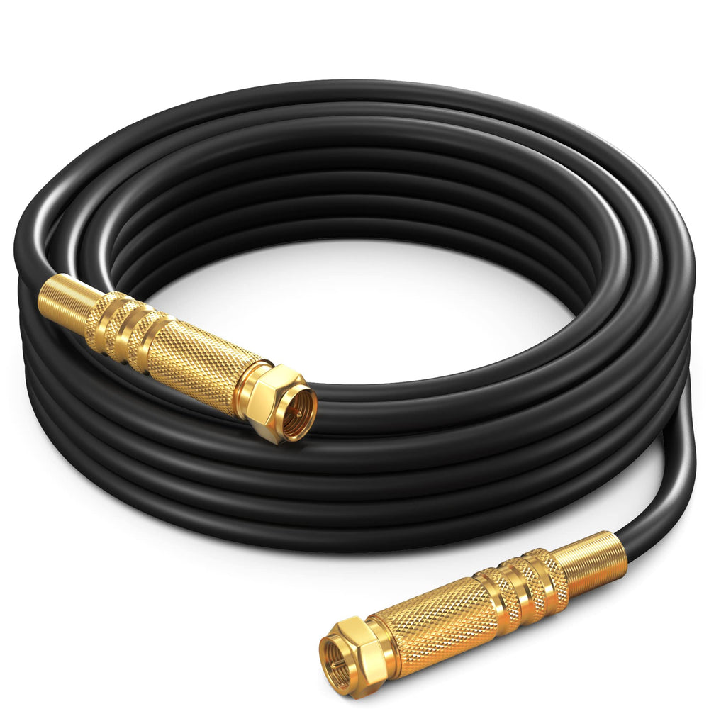  [AUSTRALIA] - RG6 Quad Shield Coaxial Cable 30 Feet, Cable Cord for tv Cable Wire, Coax Cable 30 Ft Straight