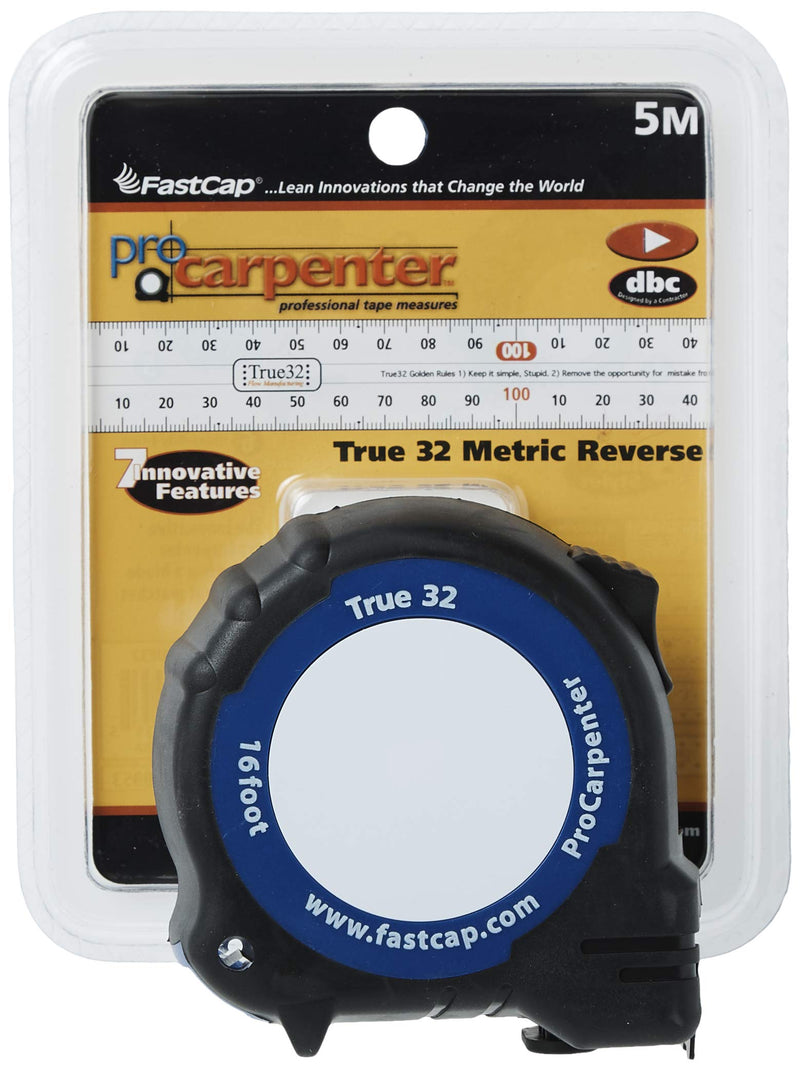  [AUSTRALIA] - FastCap Tape Measure, 1 In x 16 ft, Black/Blue, PMMR-TRUE32