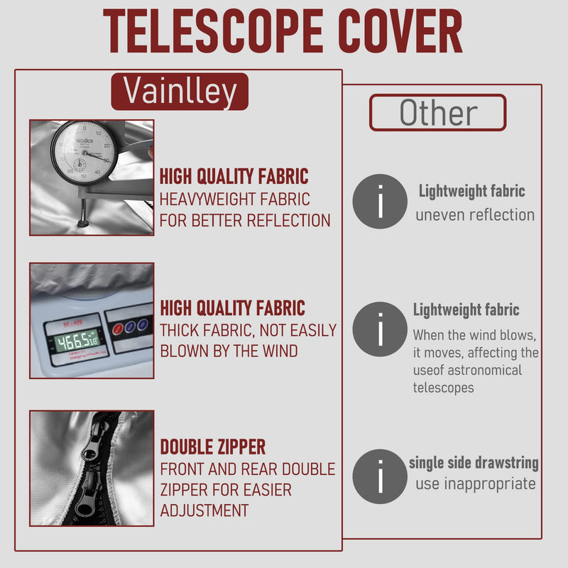  [AUSTRALIA] - Waterproof Telescope Cover Outdoor Dust-Proof & UV-Proof Telescope Protective Cover(39 in) S