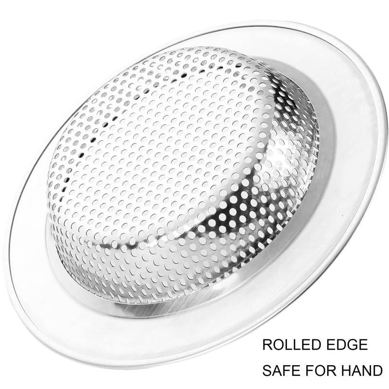  [AUSTRALIA] - 1PC Kitchen Sink Strainer - Stainless Steel Sink Strainers for Kitchen Sinks, Large Wide Rim 4.5" Diameter 1PCS