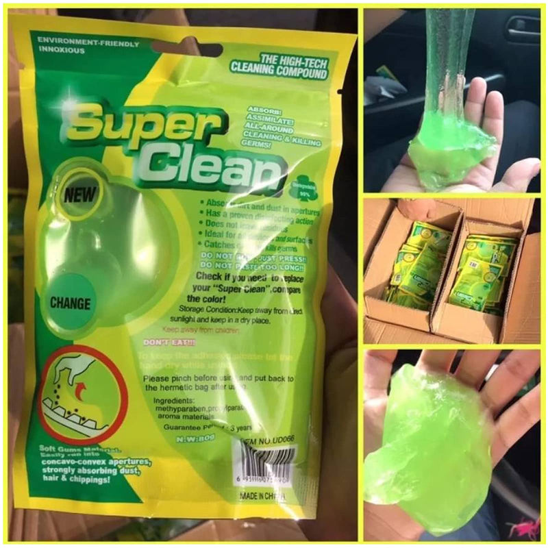  [AUSTRALIA] - Super Clean All-Purpose Cleaning Gel absorbs dust. for Cleaning The Keyboard Cleaning in The car Easy to use, More Convenient Environmentally Friendly (3 Pack)