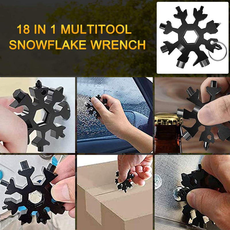  [AUSTRALIA] - 13in1 Camping Survival Multitool with Safety Locking,3 Kind of Pliers,Knife,Stainless Steel,Screwdriver,Can & Bottle Opener,18-in-1 Snowflake Wrench,Cool Ideal Gifts for Dad Husband Men Him Boyfriend 13in1 Multitool Knife