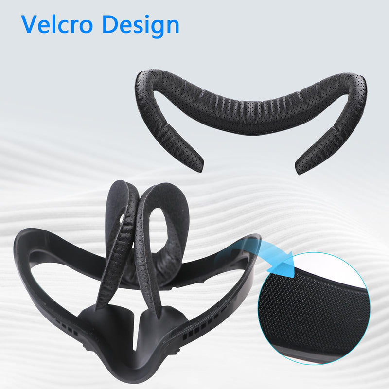  [AUSTRALIA] - VR Facial Interface & Face Pad for Oculus Quest 2, VR Face Cover Cushion Replacement Compatible with Quest 2,Breathable Holes Leather Protective VR Accessories Breathable Holes Leather Face Cover