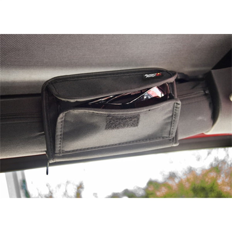  [AUSTRALIA] - Rugged Ridge 12101.52 3-Inch Black Roll Bar Sunglass Holder and Storage Pouch for 1955-2018 Jeep CJ and Wrangler Models