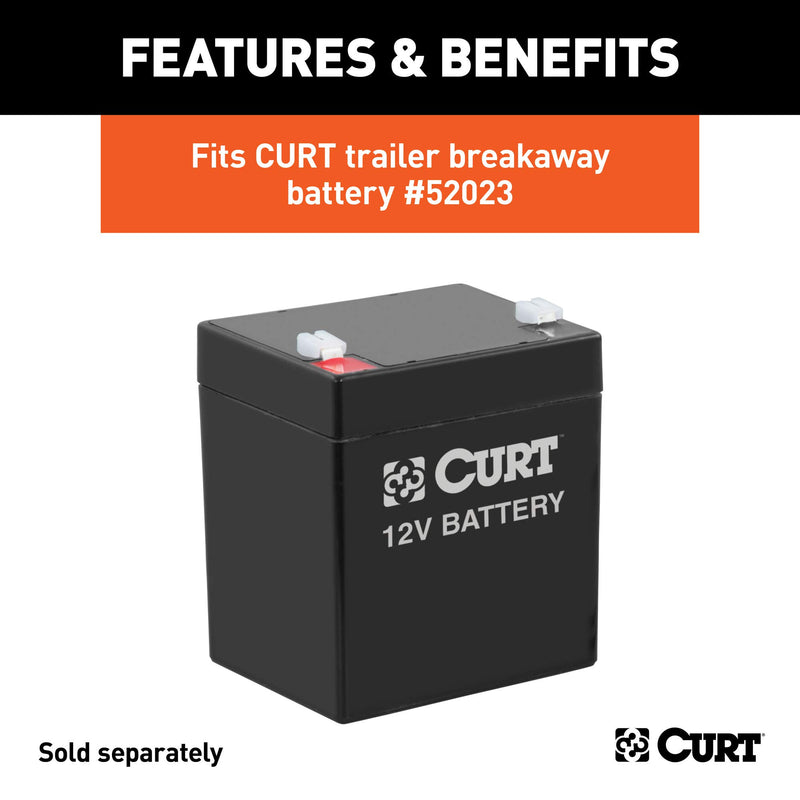  [AUSTRALIA] - CURT 52029 5-Inch x 3-1/4-Inch x 3-7/8-Inch Lockable Breakaway Battery Case with Metal Bracket