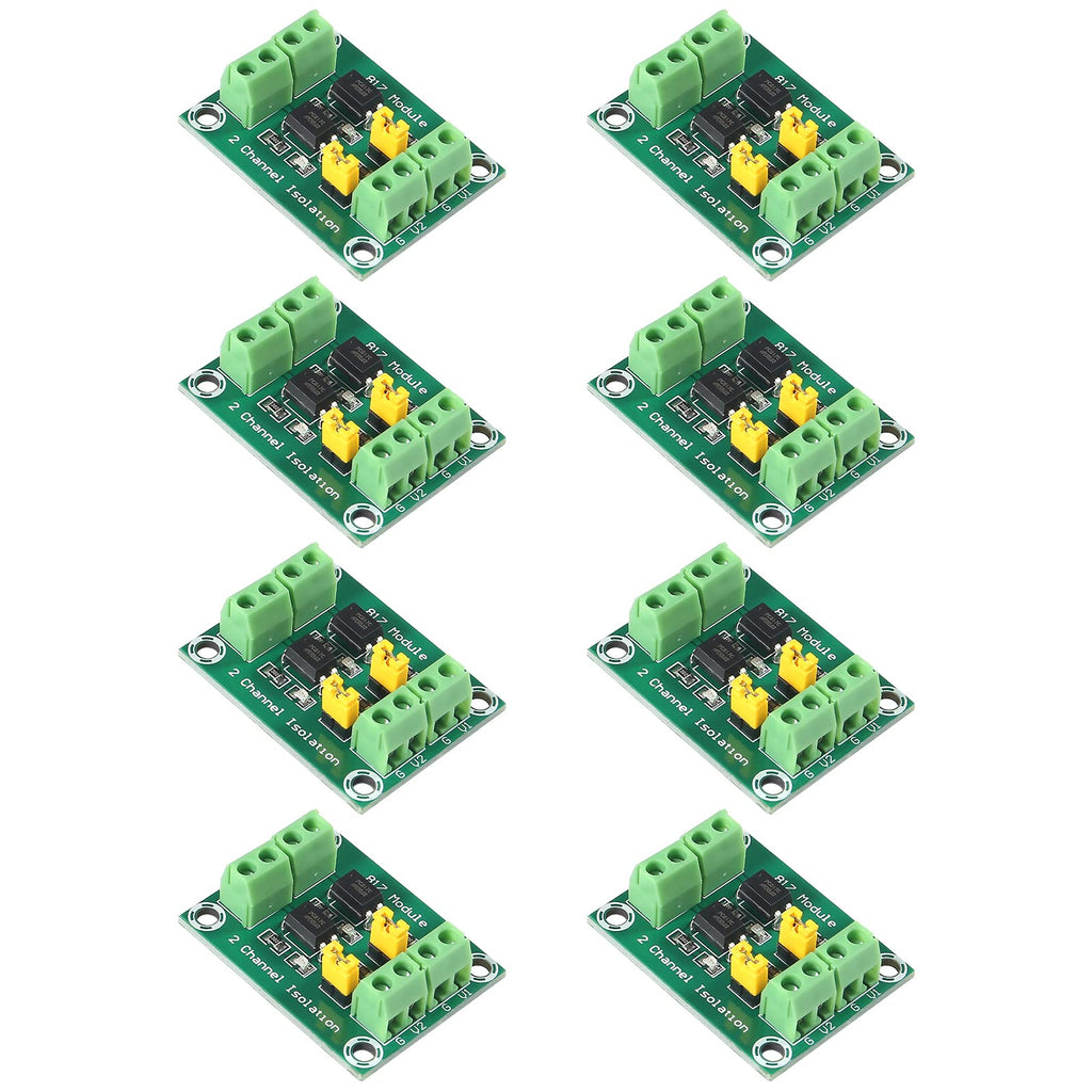  [AUSTRALIA] - Alinan 8pcs 2CH Optocoupler PC817 2 Channel Isolation Board Voltage Converter Adapter Module 3.6-30V Driver Photoelectric Isolated Module 8