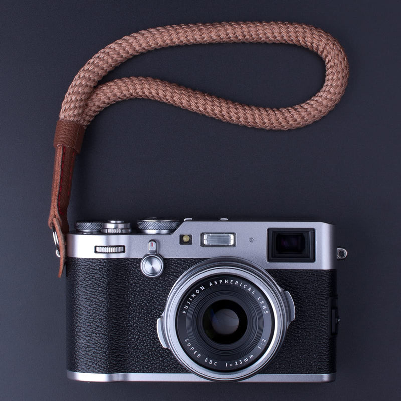  [AUSTRALIA] - VKO Soft Camera Hand Strap, Wrist Strap Compatible with Fujifilm X-T4 X-T30 X-T3 X-T20 X-T2 X100F X100 X100S X100T J5 J4 J3 A6100 A6600 A6400 A6000 Camera Coffee