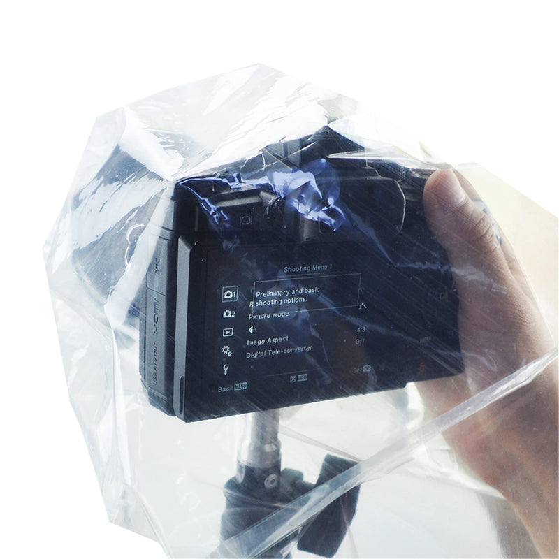  [AUSTRALIA] - 2 Pack Camera Lens Rain Cover Raincoat Clear Sleeve Protector for Sony A7R A7S A7C A6600 A6500 A6400 A6300 A6100 A6000 Nikon Z7II Z6II Z7 Z6 Z5 Z50 D780 D7500 D5600 D3500 Coolpix P950 P1000 B600 B500 For Camera Body