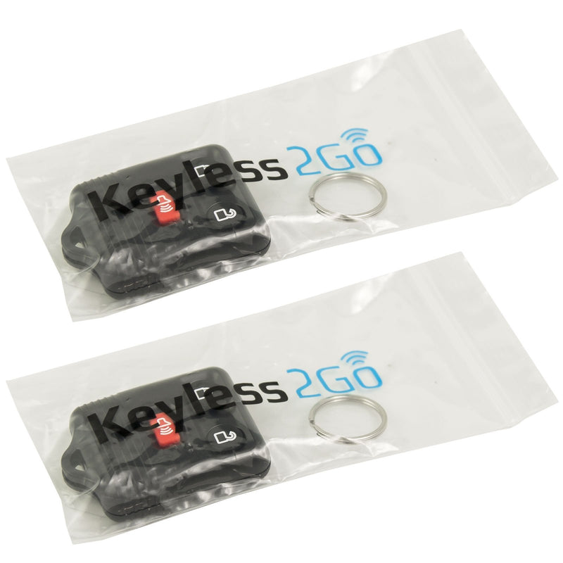  [AUSTRALIA] - Keyless2Go Keyless Entry Car Key Fob Replacement for Vehicles That Use 3 Button CWTWB1U331, Self-programming - 2 PACK