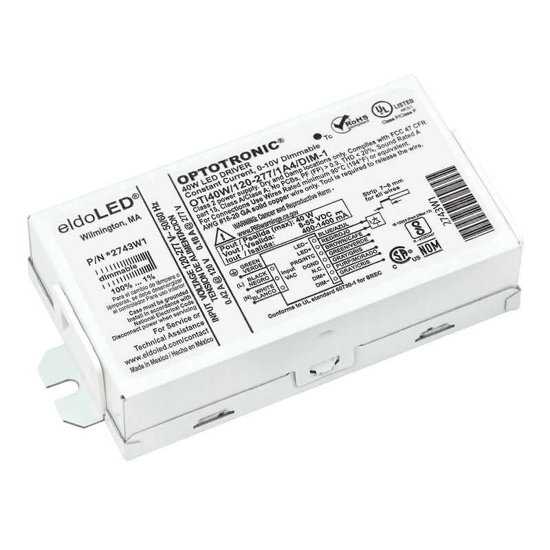  [AUSTRALIA] - Osram 57351 Optotronic 40W 120/277V AC 50/60Hz Constant Current Dimmable Compact LED Driver OTi 40W/120-277/1A4 DIM-1