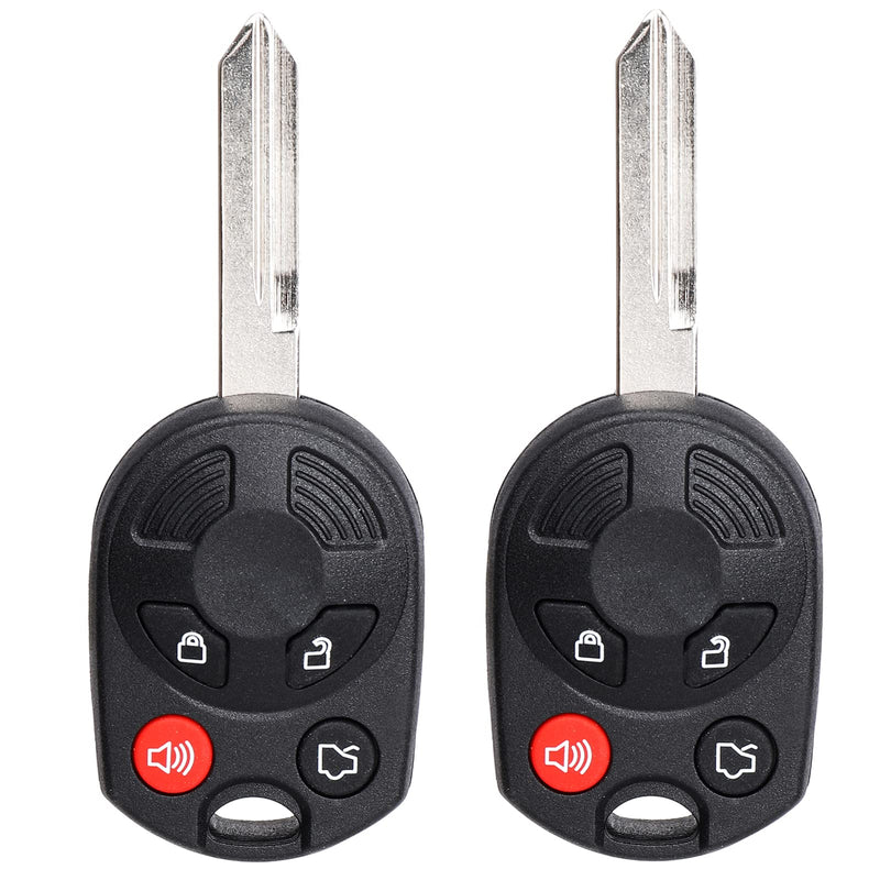  [AUSTRALIA] - NPAUTO Key Fob Replacement, Fits for Ford Edge Escape Expedition Explorer Flex Five Hundred Focus Fusion Mustang Taurus Navigator Keyless Entry Remote Car Key Fobs, OUCD6000022,164-R7043, Pack of 2