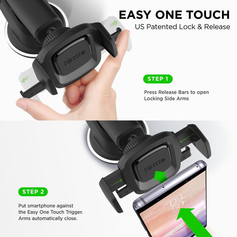  [AUSTRALIA] - iOttie Easy One Touch Mini Dash & Windshield Car Mount Phone Holder || iPhone Xs Max R 8 Plus 7 Samsung Galaxy S10 E S9 S8 Plus Edge, Note 9 & Other Smartphones device mount
