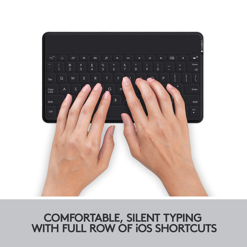  [AUSTRALIA] - Logitech Keys-to-Go Ultra-Portable, Stand-Alone Keyboard COMPATIBLE DEVICES all iOS devices including iPad, iPhone and Apple TV 920-006701 Black