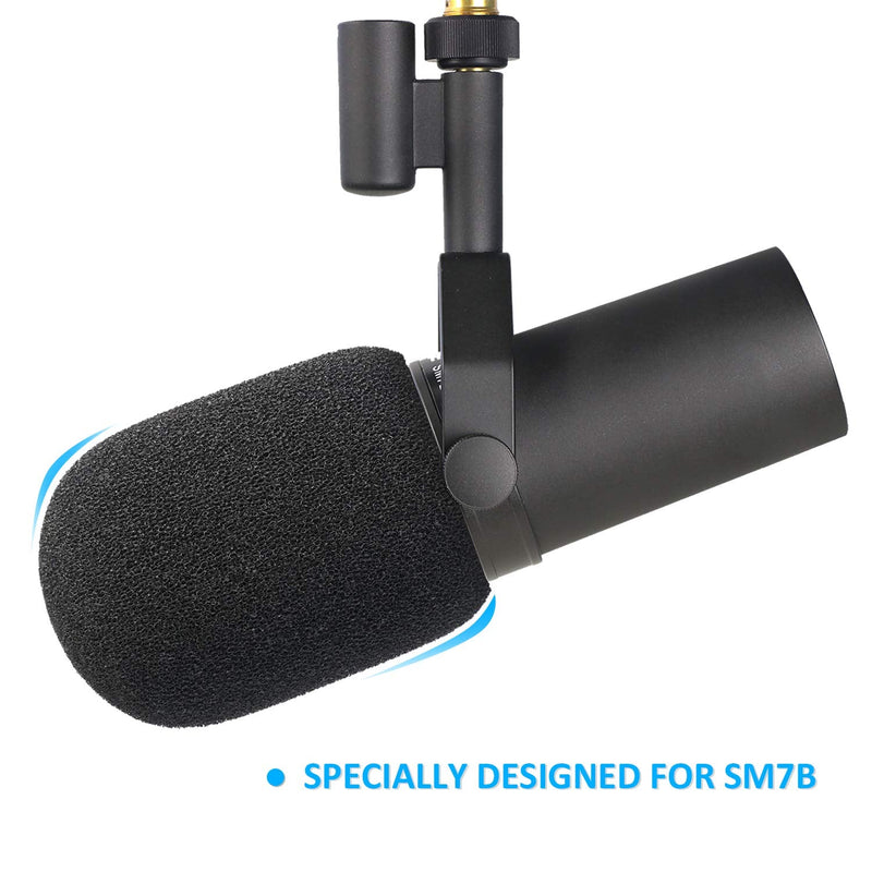  [AUSTRALIA] - YOUSHARES SM7B Microphone Windscreen - Pop Filter Foam Wind Cover Compatible with Shure SM7B Mic to Blocks Out Plosives