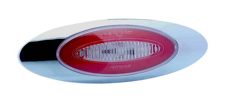  [AUSTRALIA] - Optronics 11212707P Millennium/Clear Lens 4" LED Marker/Clearance Light, Red