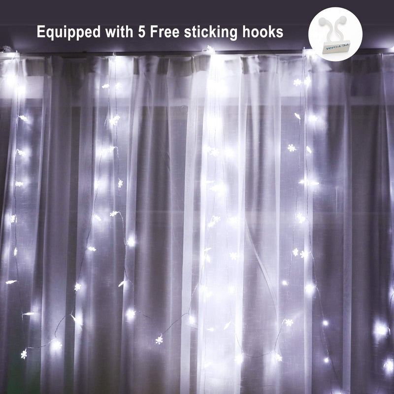  [AUSTRALIA] - Christmas Lights, 19.7 Ft 40 Led Fairy Lights Battery Operated 8 Modes 5 Sticking Hooks for Xmas Tree Bedroom Indoor Outdoor Christmas Decorations 19.7 FT - cold white