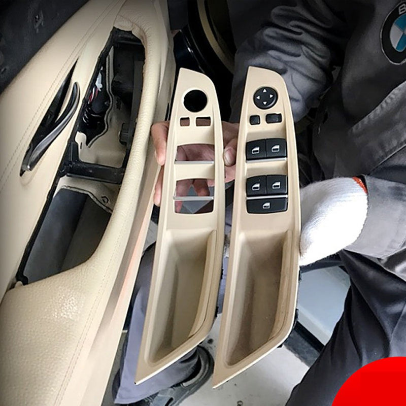 Jaronx Driver Side Door Handle for BMW 5 Series,Window Switch Armrest Panel Left Front Door Armrest Pull Handle for BMW F10/F11 520 523 525 528 530 535 (2010-2016)(Black) Black - LeoForward Australia