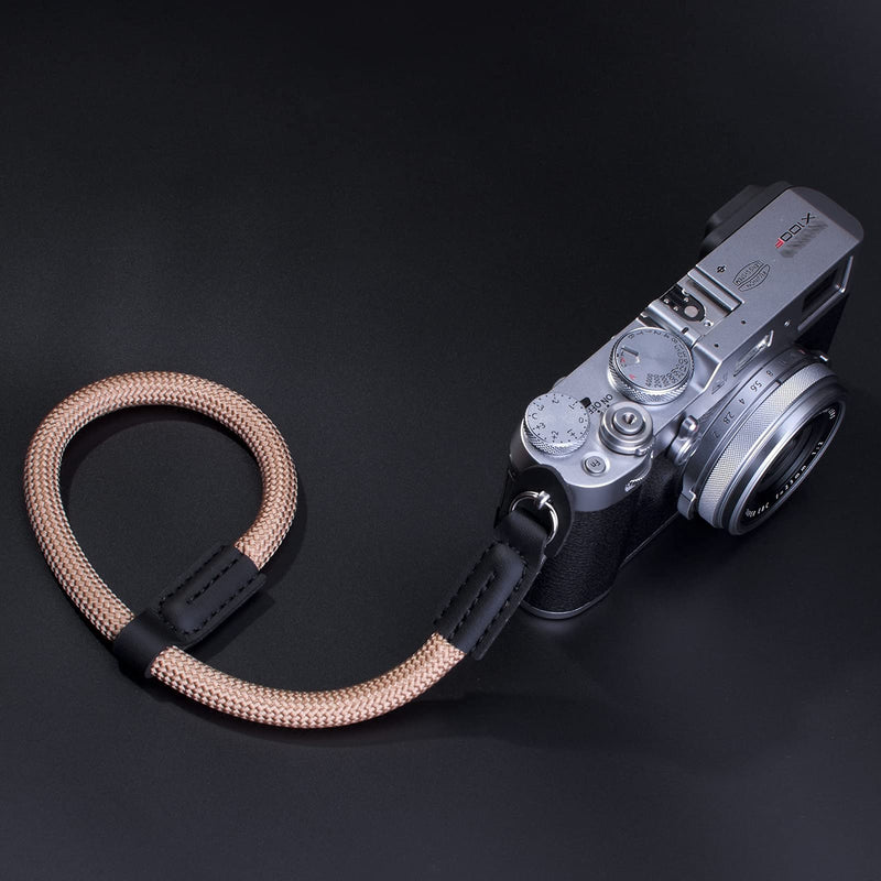  [AUSTRALIA] - VKO Camera Lanyard, Camera Wrist Strap, Rope Camera Strap Wrist for DSLR SLR Mirrorless Cameras Hand Strap Brown Coffee