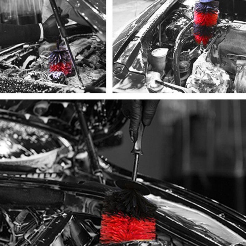  [AUSTRALIA] - WINOMO Car Wheel Brush Rim Tire Detail Brush Long Handled Brush for Car Motorbike Truck