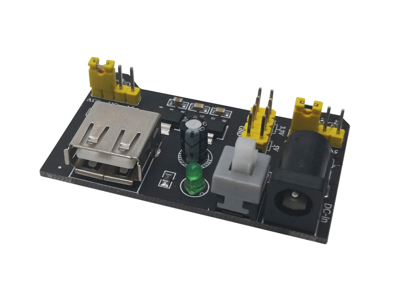  [AUSTRALIA] - Excelity 3pcs 3.3V/5V Power Supply Module for MB102 Breadboard Kit with USB to 5.5 * 2.1mm Cord