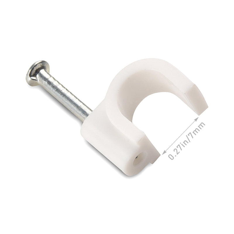  [AUSTRALIA] - Cable Matters 200-Pack Nail-in Cable Clips Cord Organizer
