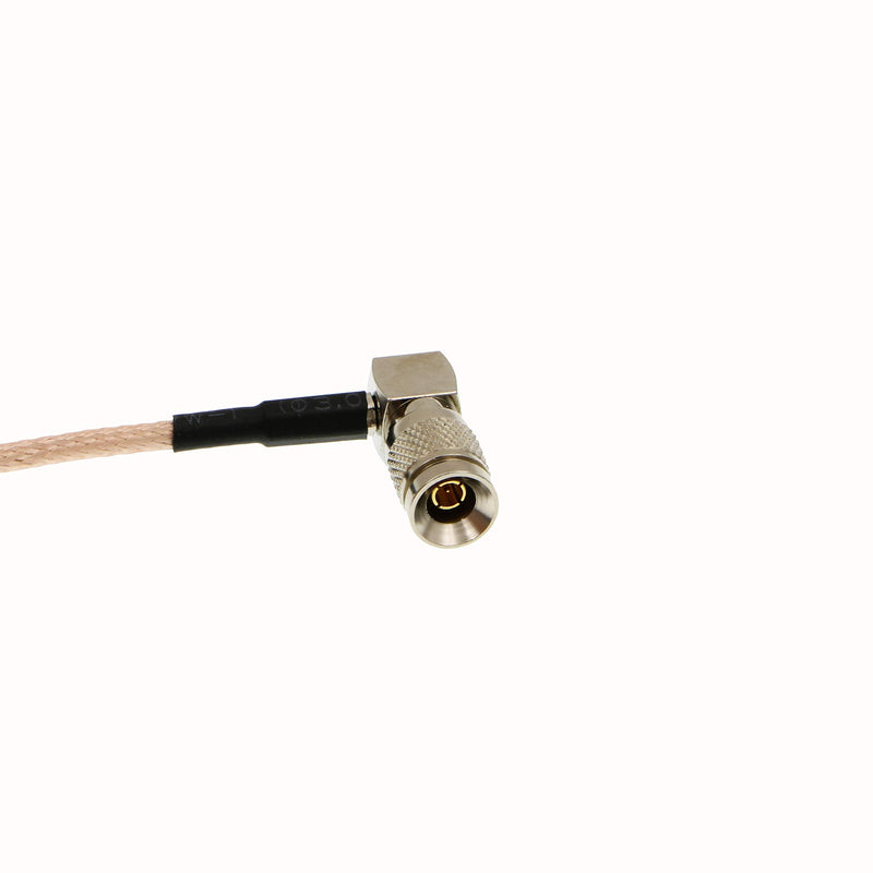  [AUSTRALIA] - Uonecn Right Angle DIN 1.0/2.3 Mini BNC to RG179 Right Angle BNC Coaxial Cable Video Cable for Blackmagic HyperDeck Shuttle 75ohm