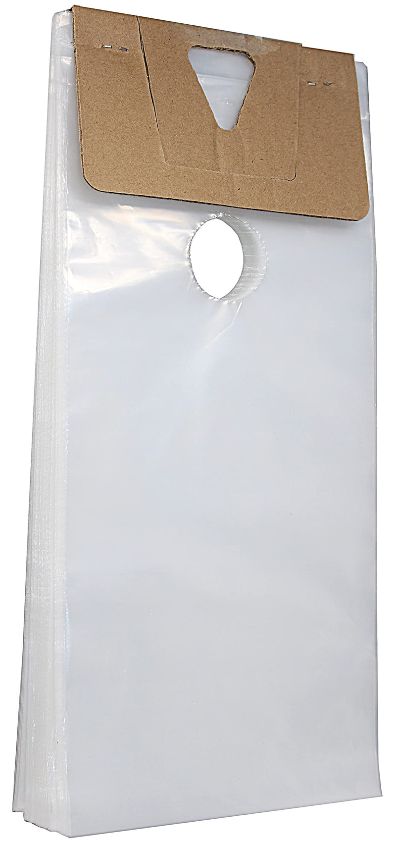  [AUSTRALIA] - Skywin 100 Plastic Door Hanger Bags 6 x 12 inches - Clear Door Hanger Bags Protects Flyers, Brochures, Notices, Printed Materials - Waterproof and Secure Door Knob Hanger for Outdoor Use (100)