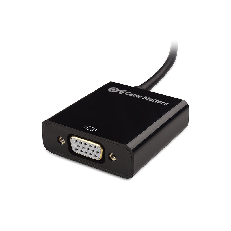 Cable Matters Micro HDMI to VGA Adapter (Micro HDMI to VGA Converter) in Black - LeoForward Australia