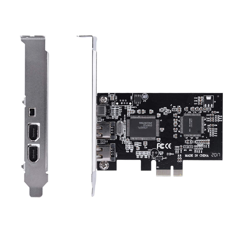  [AUSTRALIA] - Zyyini PCIE 1394b Controller Card 800Mbps PCI to 1394a IEEE 1394 Video Capture Card Built-in Firewire Card for FireWire 800 (1394b) and 1394a Devices