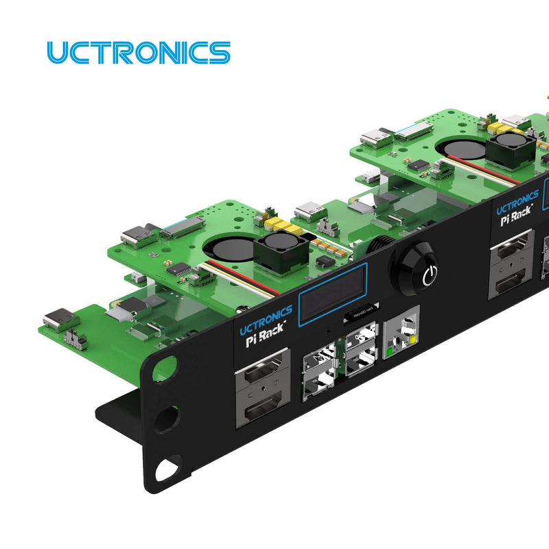  [AUSTRALIA] - UCTRONICS Ultimate 1U Rackmount for Raspberry Pi 4B