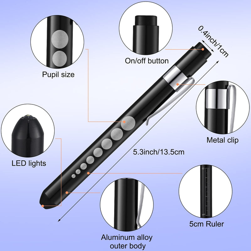  [AUSTRALIA] - pieces diagnostic light pupil light LED diagnostic light pupil light medical medicine rescue service penlight pen light medical reusable for nurses doctors students