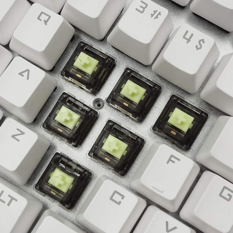 DUROCK Linear Switches Translucent Smokey L1 Switch with 55g Gold-Plated Spring Smooth Black Stem 5 Pins Linear Keyswitch for DIY Mechanical Keyboards (20pcs, L1 Smokey Yellow 55g) 20pcs - LeoForward Australia