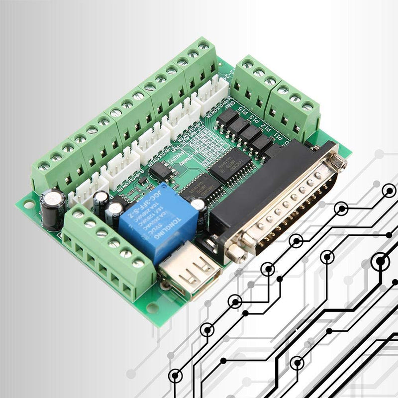  [AUSTRALIA] - Stepper Motor Breakout Board, MACH3 5 Axis USB Interface Breakout Board for CNC Stepper Motor