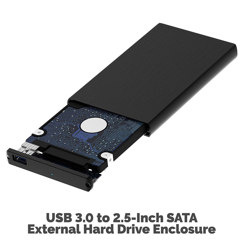  [AUSTRALIA] - Sabrent [Upgraded Version Support UASP] Ultra Slim USB 3.0 to 2.5-Inch SATA External Aluminum Hard Drive Enclosure [Black] (EC-UK30) Original