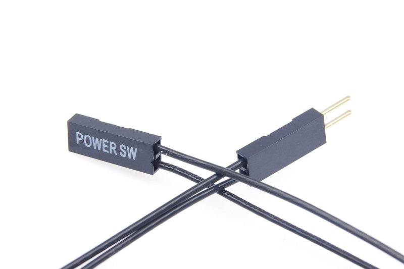  [AUSTRALIA] - LM YN Motherboard Extension Cable Set Silver Plating Cord Gold-Plated Plug Six Kinds of Extension Cord POWE LED HDD LED Power SW Reset SW HD Audio Front USB Extension Cable Length 19 inches