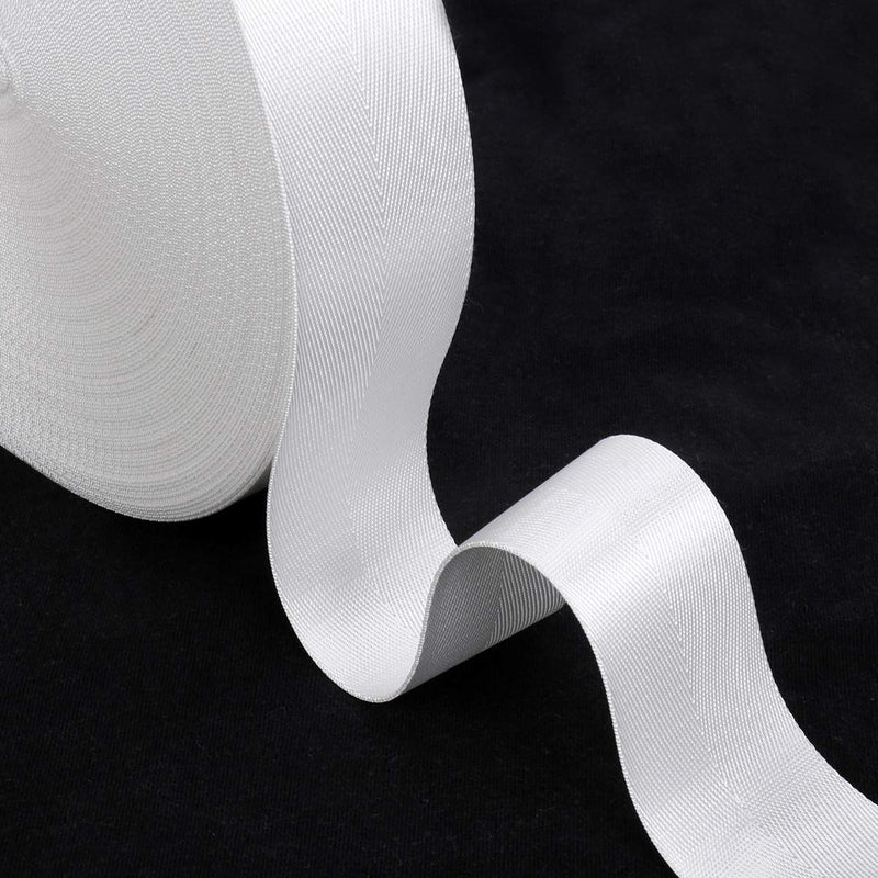  [AUSTRALIA] - FANDOL Nylon Webbing - Heavy Duty Strapping for Crafting Pet Collars, Shoulder Straps, Seatbelt, Slings, Pull Handles - Repairing Furniture, Gardening, Outdoor Gear & More (1 inch x 10 Yards, White) 1 inch x 10 yards