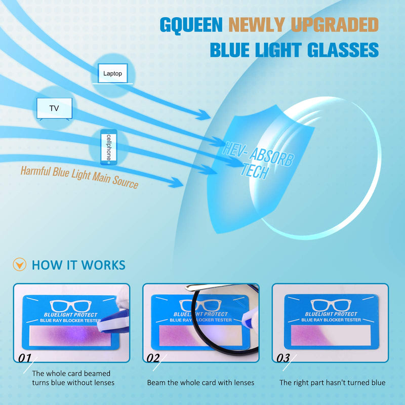 GQUEEN Fake Clear Glasses Non Prescription Glasses Eyeglasses Rectangular Frame, 201512 Blue Light Blocking Lenses丨glossy Black Blue Light Blocking Glasses - LeoForward Australia