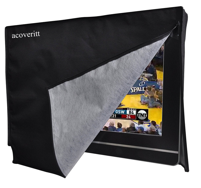  [AUSTRALIA] - A1Cover Outdoor 32" TV Set Cover,Scratch Resistant Liner Protect LED Screen Best-Compatible with Standard Mounts and Stands (Black) … 32" Black