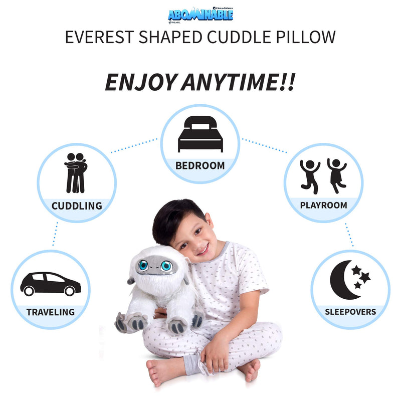  [AUSTRALIA] - Franco Kids Bedding Soft Plush Cuddle Pillow Buddy, One Size, Abominable Yeti