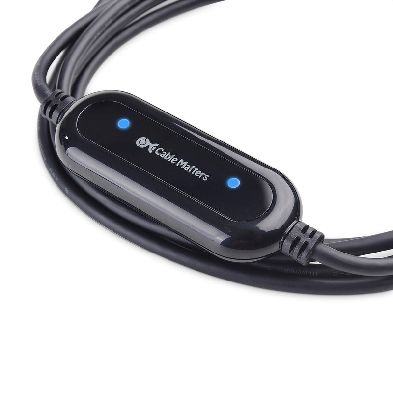  [AUSTRALIA] - Cable Matters USB 3.0 Data Transfer Cable PC to PC for Windows and Mac Computer in 6.6 ft - PClinq5 and Bravura Easy Computer Sync Included - Compatible with PCMover for Windows System Migration