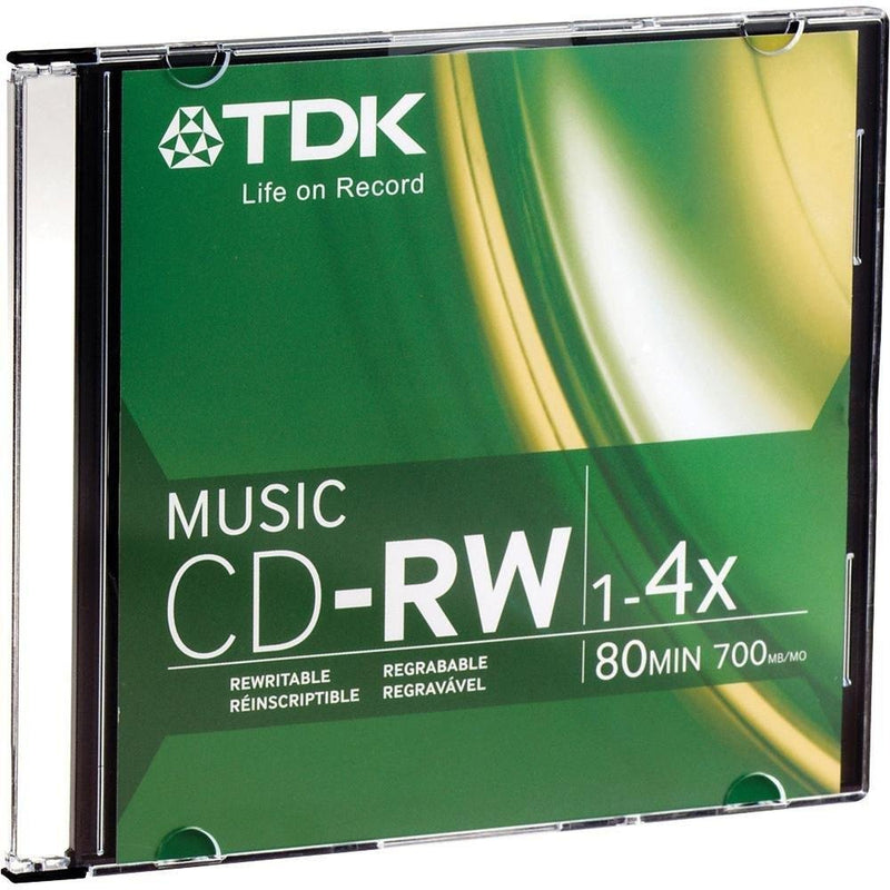  [AUSTRALIA] - TDK CDRW80TWN 80-Minute Music CD-Rewritable (Single, Jewel)