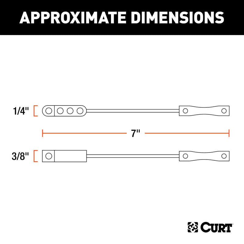  [AUSTRALIA] - CURT 58761 Vehicle-Side and Trailer-Side 4-Way Flat Trailer Wiring Harness Dust Covers, 4-Pin Trailer Wiring