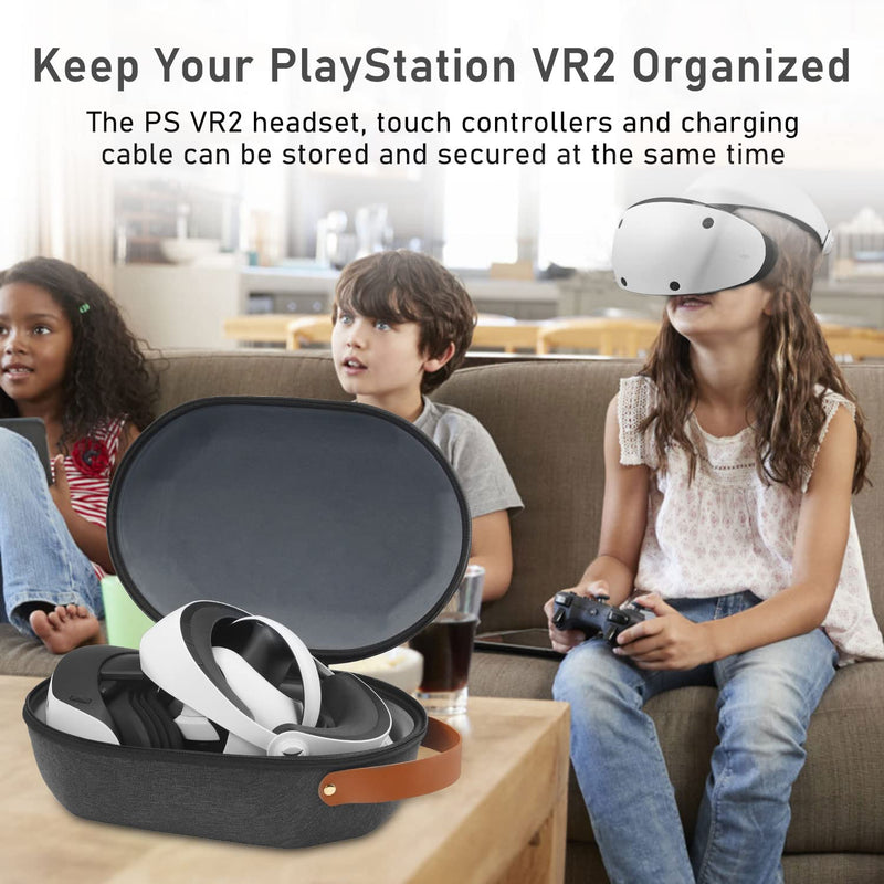  [AUSTRALIA] - taessv Carrying Case for PS VR2, Hard Shell PS VR2 Bag Portable Storage Case Compatible with Playstation VR2 Protective PS VR2 Case Bag Suitable for Travel and Home Storage