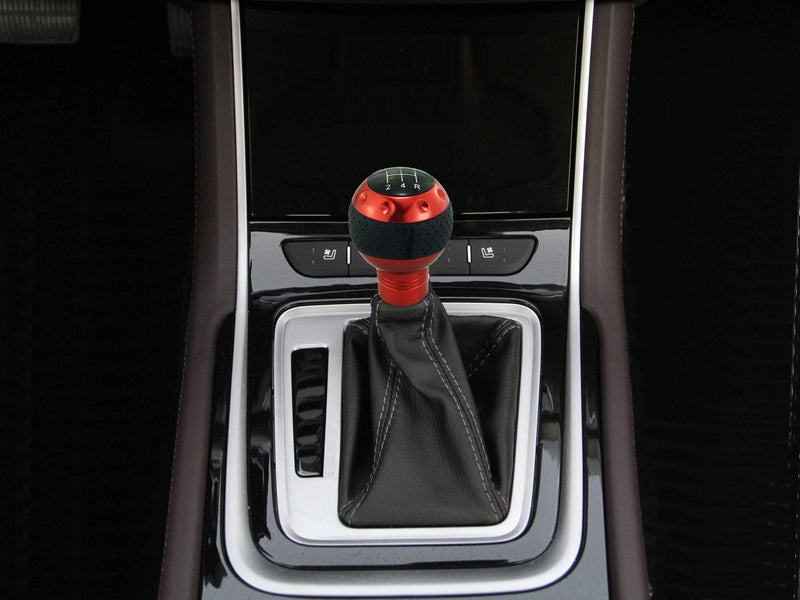  [AUSTRALIA] - Abfer 5 Speed Knob Gear Stick Shifter Lever Ball Shifting Knobs Fit Manual Automatic Transmission Car Vehicles (Red) Red